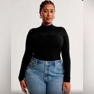 Abercrombie Turtleneck Sweater Bodysuit | Size: Medium | Color: Black